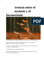 La Diferencia Entre El Subconsciente y El Inconsciente