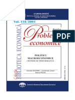 P 118 2004 - Scutaru - Politici Macroeconomice
