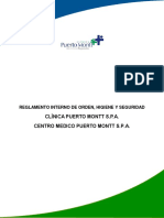 Reglamento Interno Clinica Puerto Montt y Centro Medico - 2021 V.final