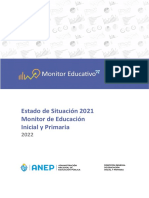 Estado de Situación 2021, Monitor de Educación
