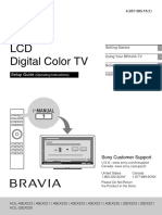 LCD Digital Color TV: Setup Guide