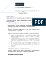 Estructura Del Informe de Evaluación de Implementación Del Poi Tipo II VF