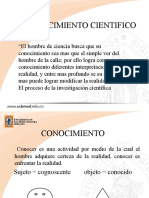 Conocimiento Cientifico