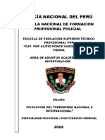 Slbo Evoluc Terrorismo Nac - Intermac - 2022