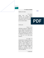 La Legítima Defensa Frente Al Delito Imprudente