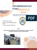 Informe Actividades Preventivo Promocionales Del Centro de Salud Yugoslavia