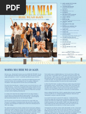 Digital Booklet - Mamma Mia! Here We | PDF | Works | Songs Written