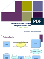 Introduction Au Langage de Programmation PHP: L2 Bi 1 & L2 Glsi