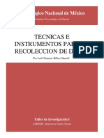 Tecnicas e Instrumentos para La Recolecciòn de Datos