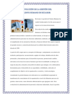 La Evolución de La Gestión Del Talento Humano en Ecuador