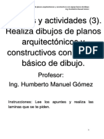 Apuntes y Actividades (3) Realiza Dibujos de Planos Arquitectonicos y Constructivos Con Equipo Basico de Dibujo