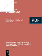 (Bibliotheca Scriptorum Graecorum Et Romanorum Teubneriana) Plutarchus, W. R. Paton, I. Wegehaupt, M. Pohlenz, Hans Gärtner - Plutarchi Moralia. 1-Vieweg+Teubner Verlag (1993)