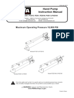 Hand Pump Instruction Manual: Maximum Operating Pressure 10,000 PSI