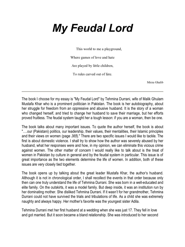 My feudal lord free download