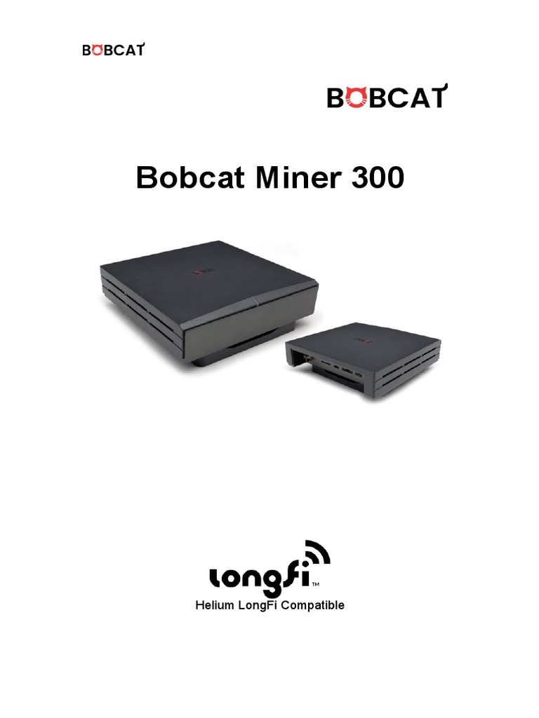 Bobcat Miner 300 Helium Longfi Compatible PDF Computer Network Wi Fi