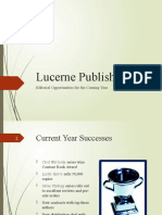 Lucerne Publishing: Editorial Opportunities For The Coming Year