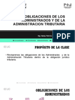 Clase Semana 4 Obligaciones de Los Administrados y La at