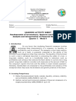 Analyzing Financial Statements