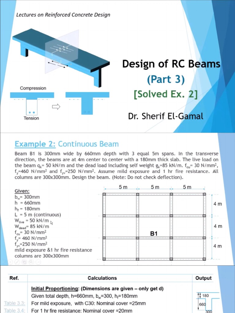 RCD - Beams (Part 3) - Continuous Beams | PDF