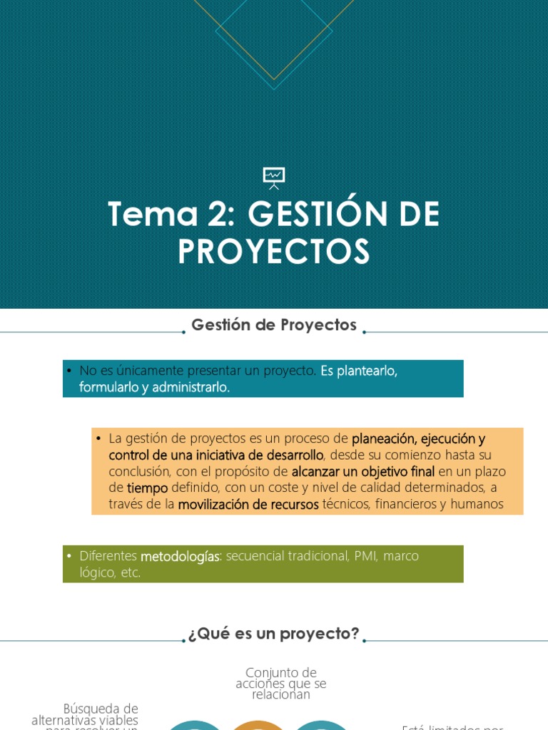 Gestión de Proyectos e Introduccion A La MGA | PDF | Gestión de ...