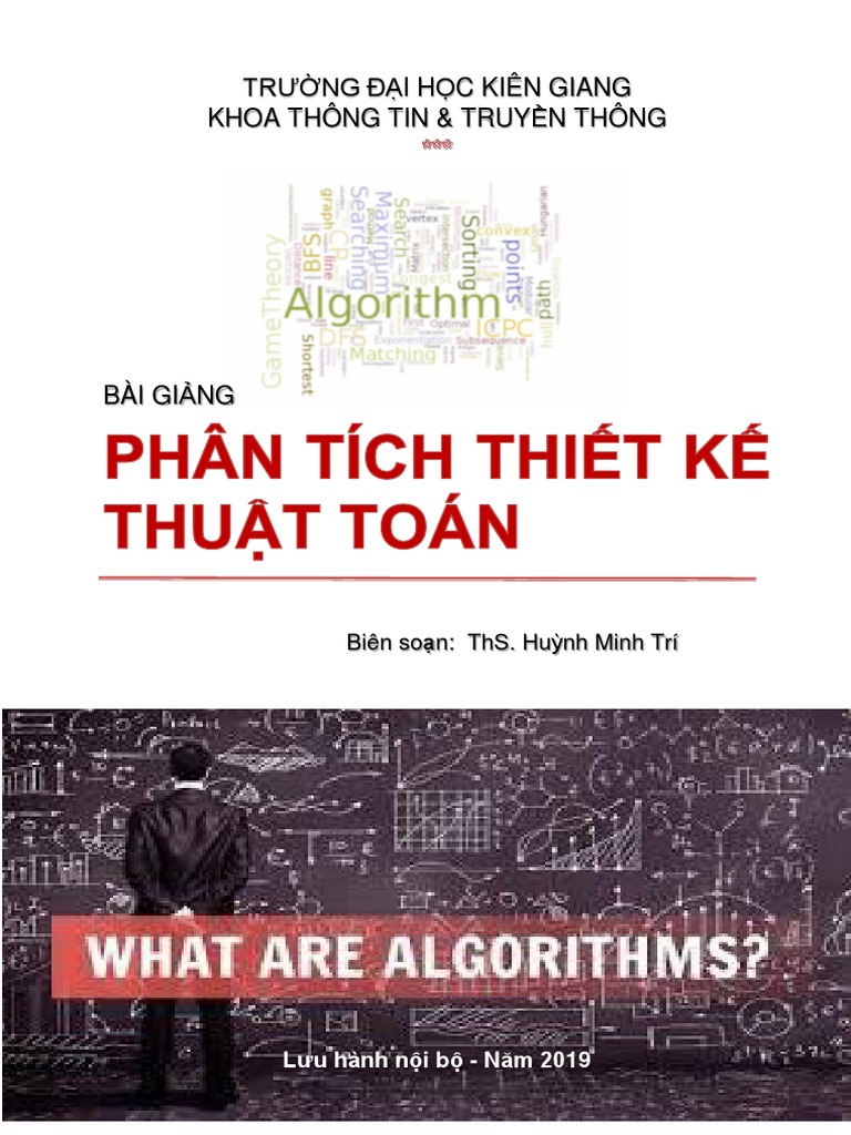 Bai Giang Phan Tich Thiet Ke Thuat Toan - V1 - 012020 | PDF