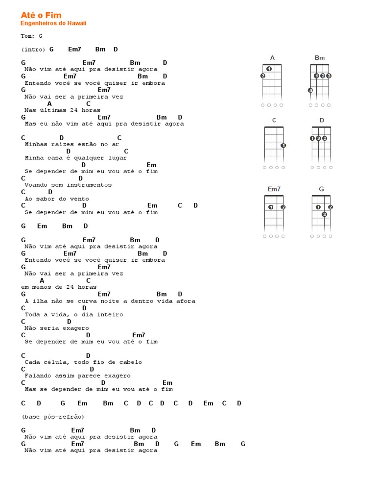 Letra da Música 