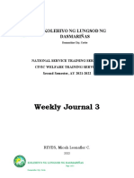 Weekly Journal 3: Kolehiyo NG Lungsod NG Dasmariñas