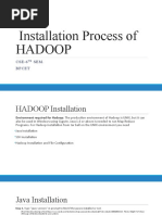 Installation Process of HADOOP