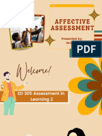 Ed 305 I Group 4 I Affective Assessment