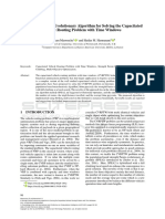 A Strength Pareto Evolutionary Algorithm For Solving The Capacitated Vehicle Routing Problem With Time Windows