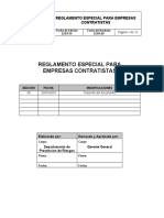 SGI-DPR-REGLA-001 Reglamento Especial Empresas Contratistas