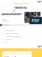 Environmental Incident Management