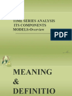 Time Series Analysis Its Components MODELS-Overview