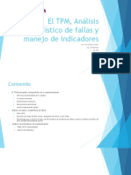 El TPM, Análisis Estadístico de Fallas, Indicadores-P1