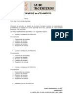 Informe de Mantenimiento Faho 25-05-2022