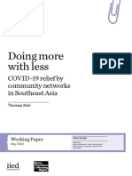 Doing More With Less: COVID-19 Relief by Community Networks in Southeast Asia