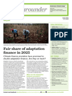 Backgrounder: Fair Share of Adaptation Finance in 2025