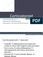 Corticosteroid: Saut Samuel Simamora Department Ophthalmology Diponegoro University-Kariadi Hospital