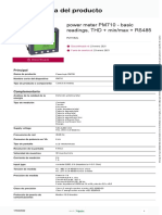 PM710 - medición básica, THD + min/max + RS485