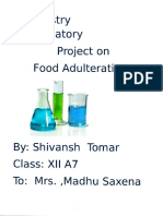 Detecting Common Food Adulterants