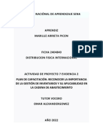 Evidenca 2 Plan de Capacitación. Reconocer La Importancia de La Gestión de Inventarios y Su Aplicabilidad en La Cadena de Abastecimiento