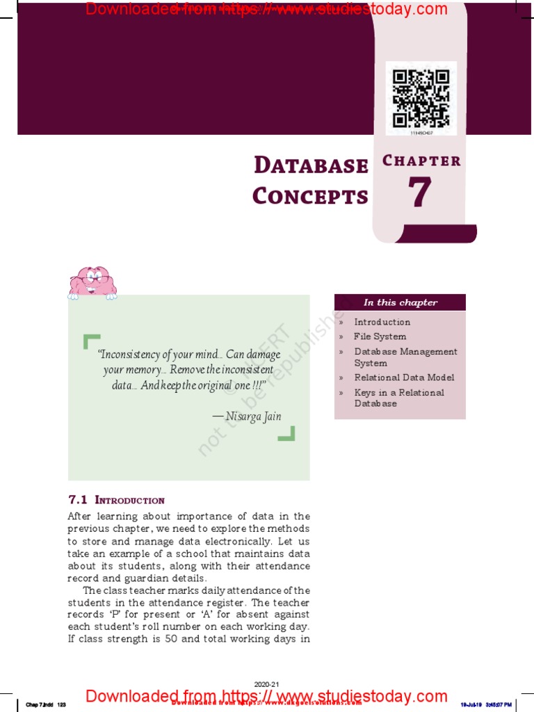 Database Concepts CH-7 | PDF | Databases | Computer File