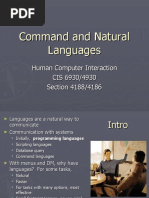 Command and Natural Languages