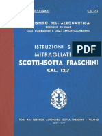 Mitragliatrice Scotti-Isotta Fraschini 12,7 1939 - Manuale Istruzioni (CA475)