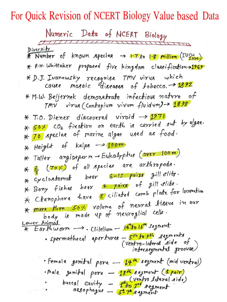 All Biology Values - Compressed | PDF | Biology | Anatomy