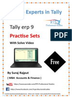 Tally Erp 9 Practise Set 1