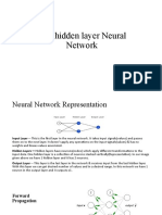 One Hidden Layer Neural Network
