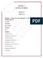 © Praadis Education Do Not Copy: Chapter - 4 Rational Numbers