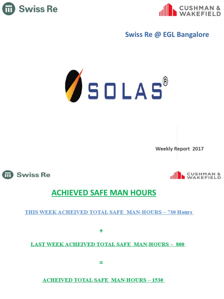Weekly Safety Report: 1530 Man-Hours | PDF | Labor