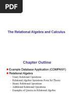 Relational Algebra in DBMS